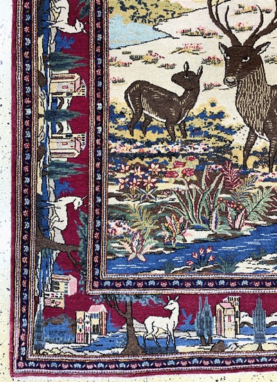 27112504b - Keschan alt, Persien, Anfang 20.Jhd, Wolle auf Baumwolle, ca. 217 x 135 cm, EHZ: 2 ...