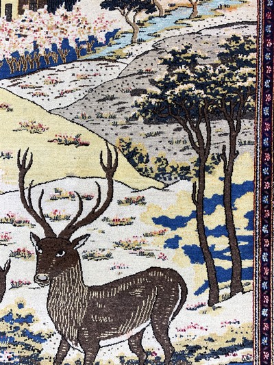 27112504d - Keschan alt, Persien, Anfang 20.Jhd, Wolle auf Baumwolle, ca. 217 x 135 cm, EHZ: 2 ...