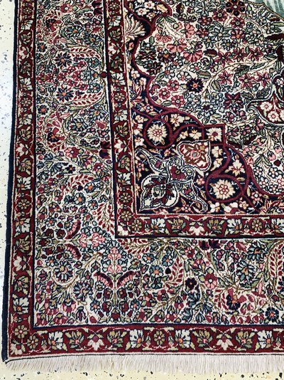 27112511b - Kerman Lawar antik, Persien, um 1900, Wolleauf Baumwolle, ca. 244 x 143 cm, gereinigt, ...