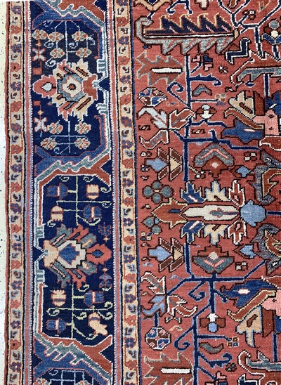 27112514d - Heriz antik, Persien, um 1900, Wolle auf Baumwolle, ca. 325 x 240 cm, gereinigt, EHZ: 2 ...