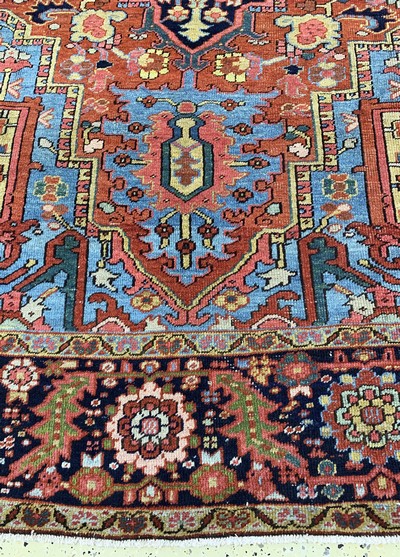 27112516b - Heriz antik, Persien, um 1900, Wolle auf Baumwolle, ca. 360 x 255 cm, gereinigt, EHZ: 2 ...