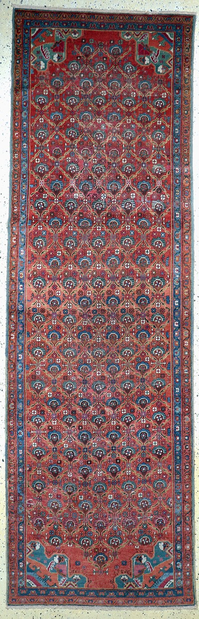 Image Bakhshaish antique, Persia, 19th century, woolon cotton, approx. 343 x 110 cm, condition: ...