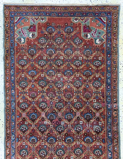 27112522a - Bakhschaisch antik, Persien, 19.Jhd, Wolle auf Baumwolle, ca. 343 x 110 cm, EHZ: 2 ...