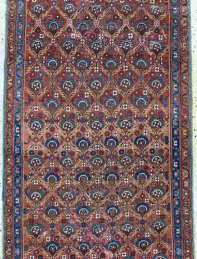 27112522b - Bakhschaisch antik, Persien, 19.Jhd, Wolle auf Baumwolle, ca. 343 x 110 cm, EHZ: 2 ...
