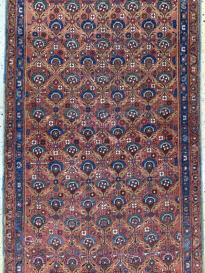 27112522c - Bakhschaisch antik, Persien, 19.Jhd, Wolle auf Baumwolle, ca. 343 x 110 cm, EHZ: 2 ...