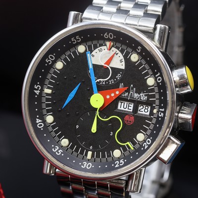 27113039a - ALAIN SILBERSTEIN Krono Bauhaus auf 500 Stück limitierter Armbandchronograph, ...