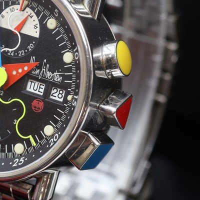 27113039b - ALAIN SILBERSTEIN Krono Bauhaus auf 500 Stück limitierter Armbandchronograph, ...