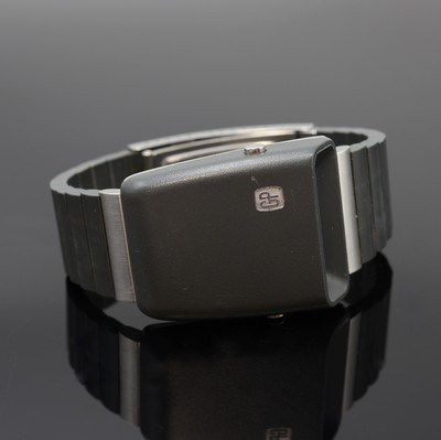 27113088a - GIRARD PERREGAUX Casquette seltene Armbanduhr mit digitaler LED-Anzeige Referenz 9939, ...