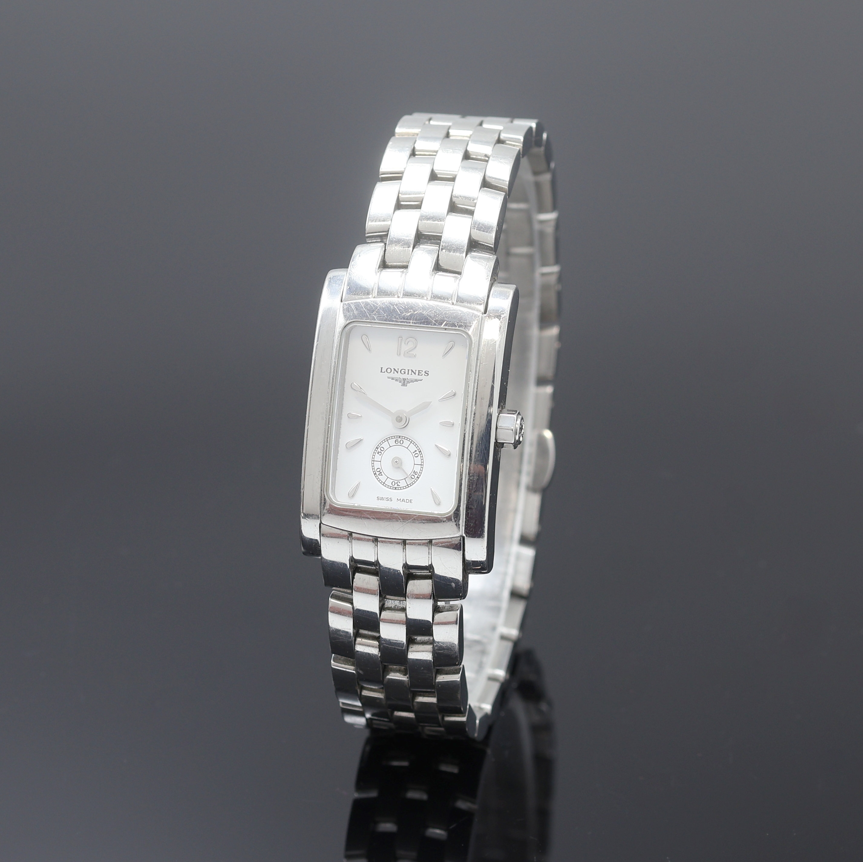 Image 27113153 - LONGINES Damenarmbanduhr DolceVita, Schweiz um 2010, quarz, Edelstahlgeh. inkl. ...