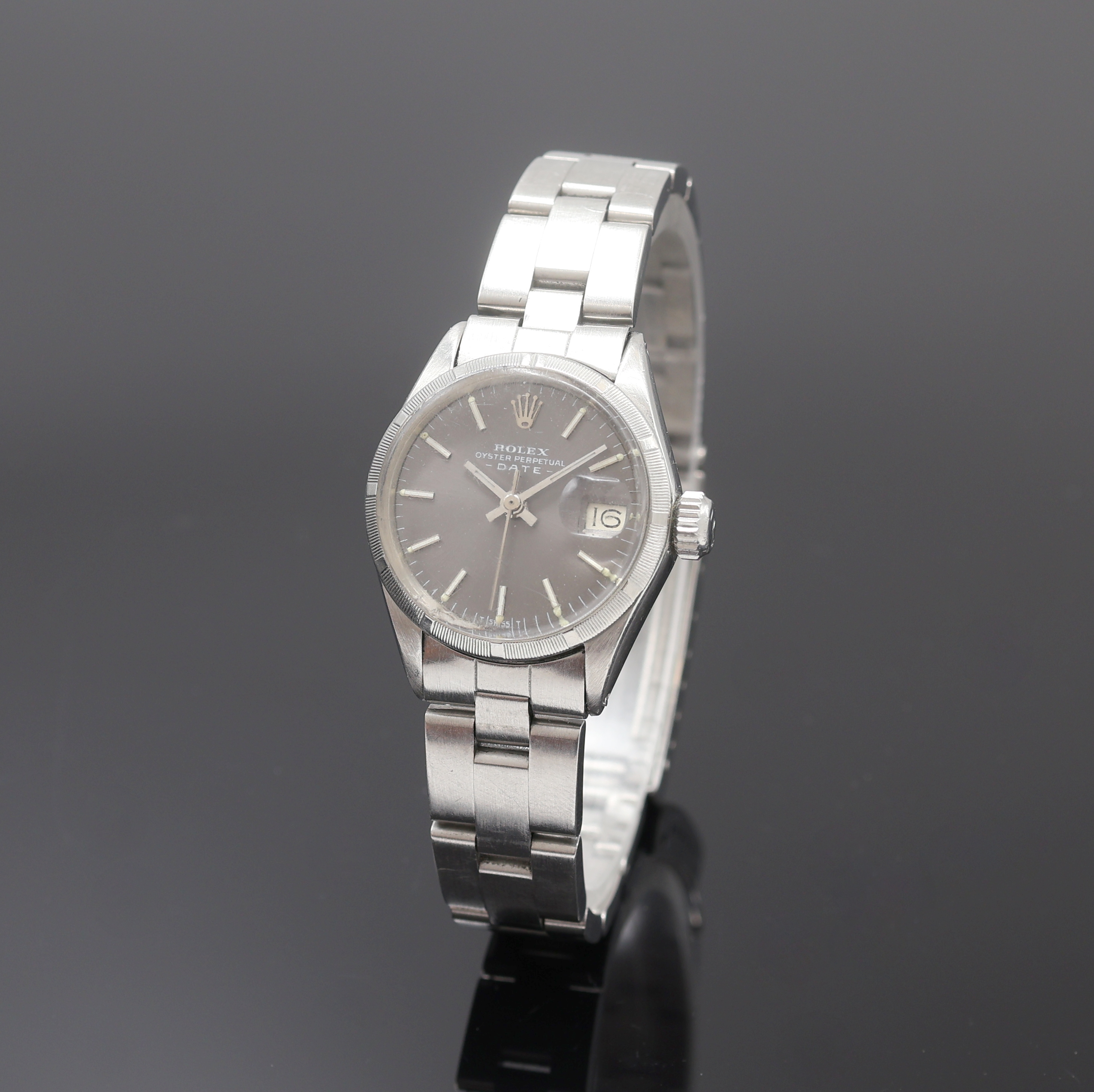 Image 27113154 - ROLEX Oyster Perpetual Date Damenarmbanduhr Referenz 6519, Schweiz 4. Quartal 1968, ...
