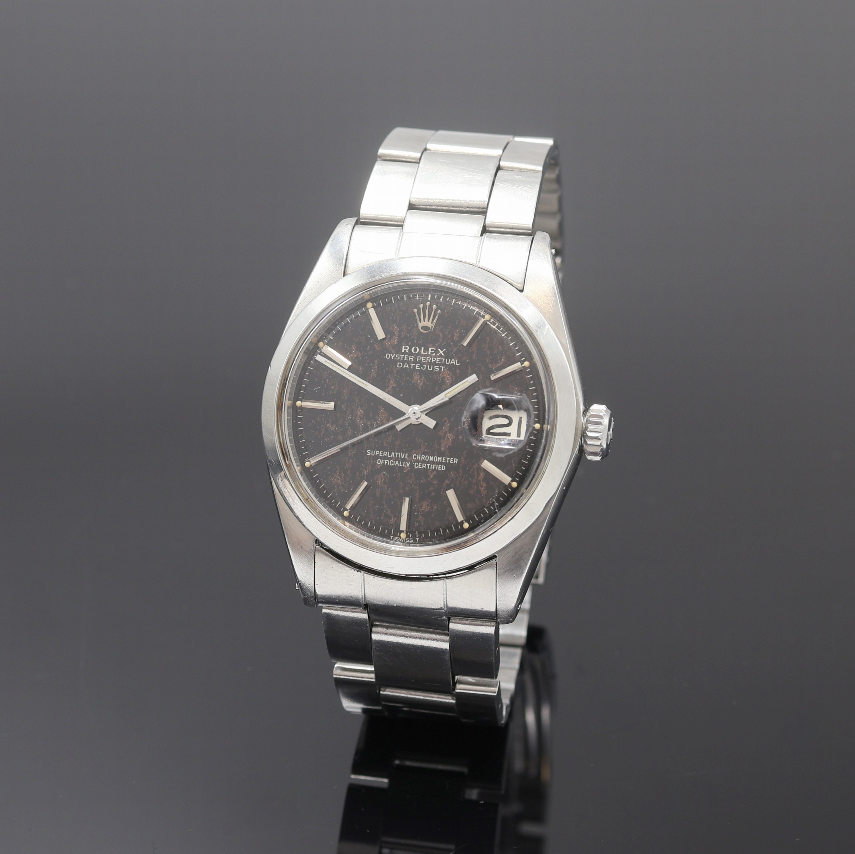 Image 27113156 - ROLEX Oyster Perpetual Datejust Armbanduhr Referenz 1600, Schweiz 3. Quartal 1964, ...