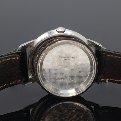 27113148f - ETERNA-MATIC Herrenarmbanduhr in Stahl, Schweiz um 1960, Automatik, Boden verschr., ...