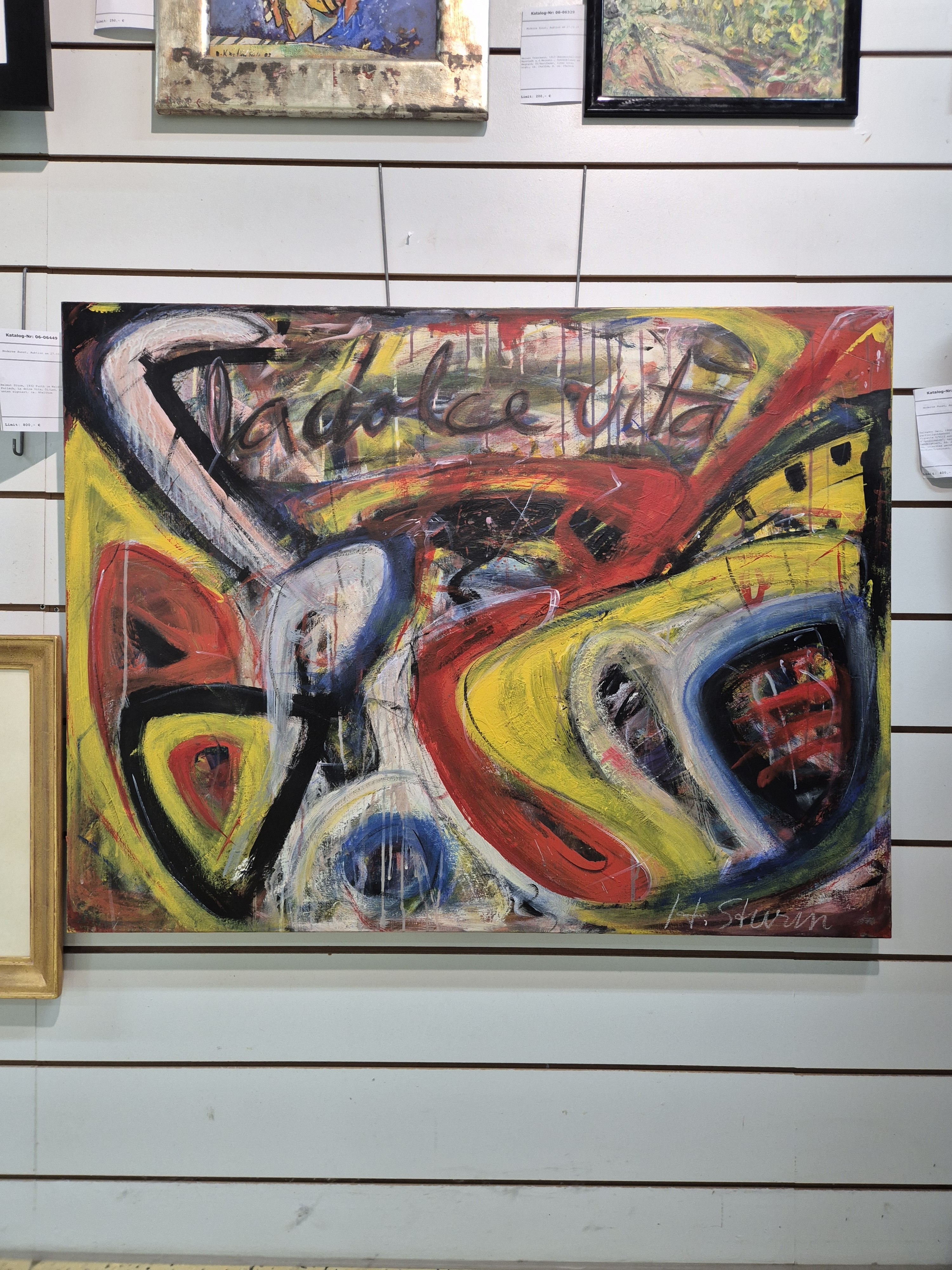 Detail a: Helmut Sturm, 1932 Furth im Wald-2008 Pullach, La dolce Vita, Öl/Lwd, rechts unten signiert, ca. 80x105cm
