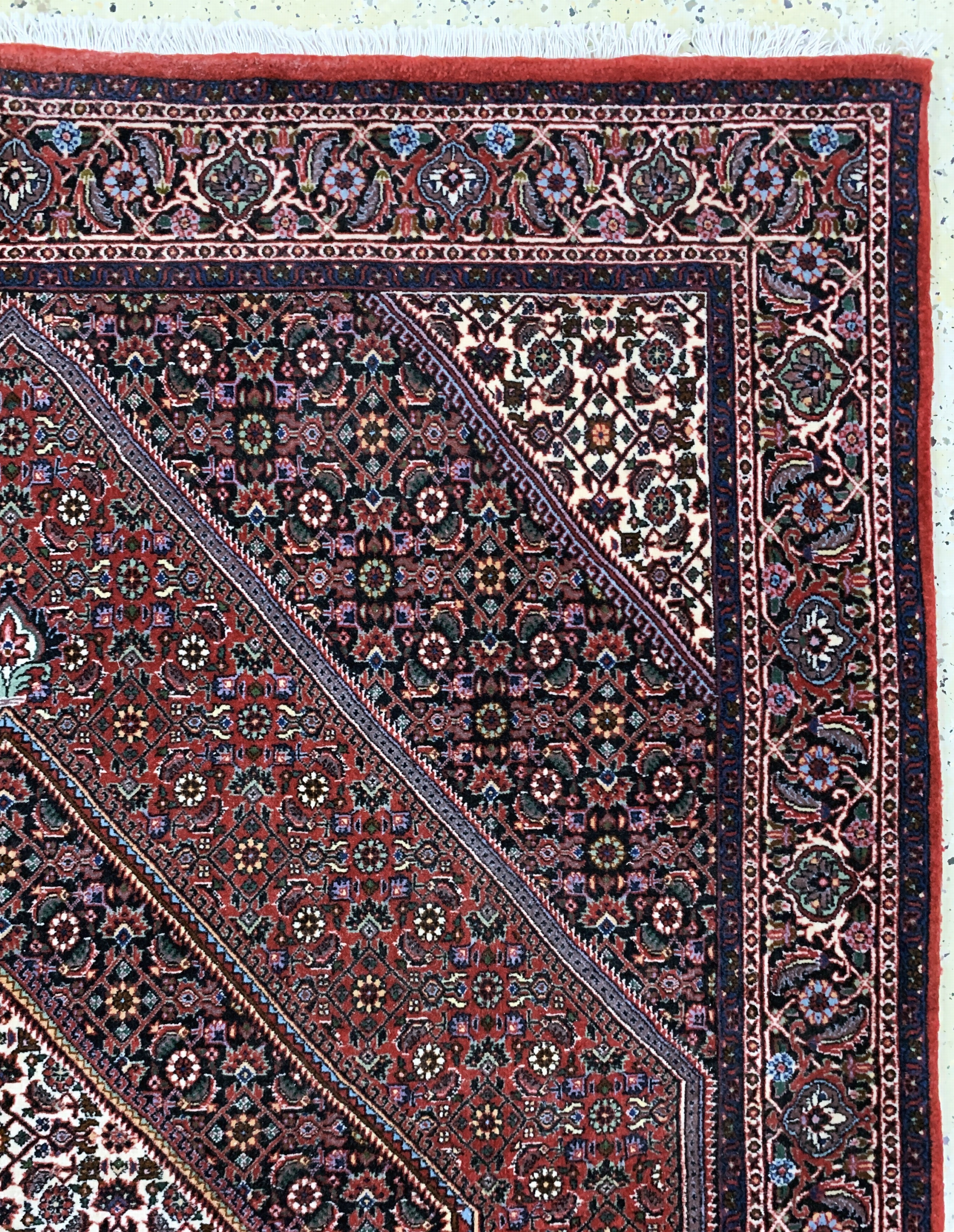 Detail e: Bidjar fein, Persien, Ende 20.Jhd, Korkwolle, ca. 208 x 150 cm, EHZ: 2