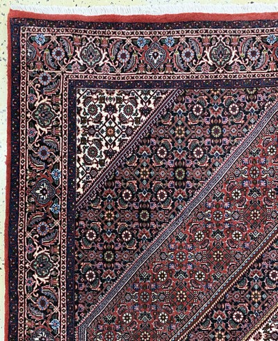 27113396d - Bidjar fein, Persien, Ende 20.Jhd, Korkwolle, ca. 208 x 150 cm, EHZ: 2 Schätzpreis: ...