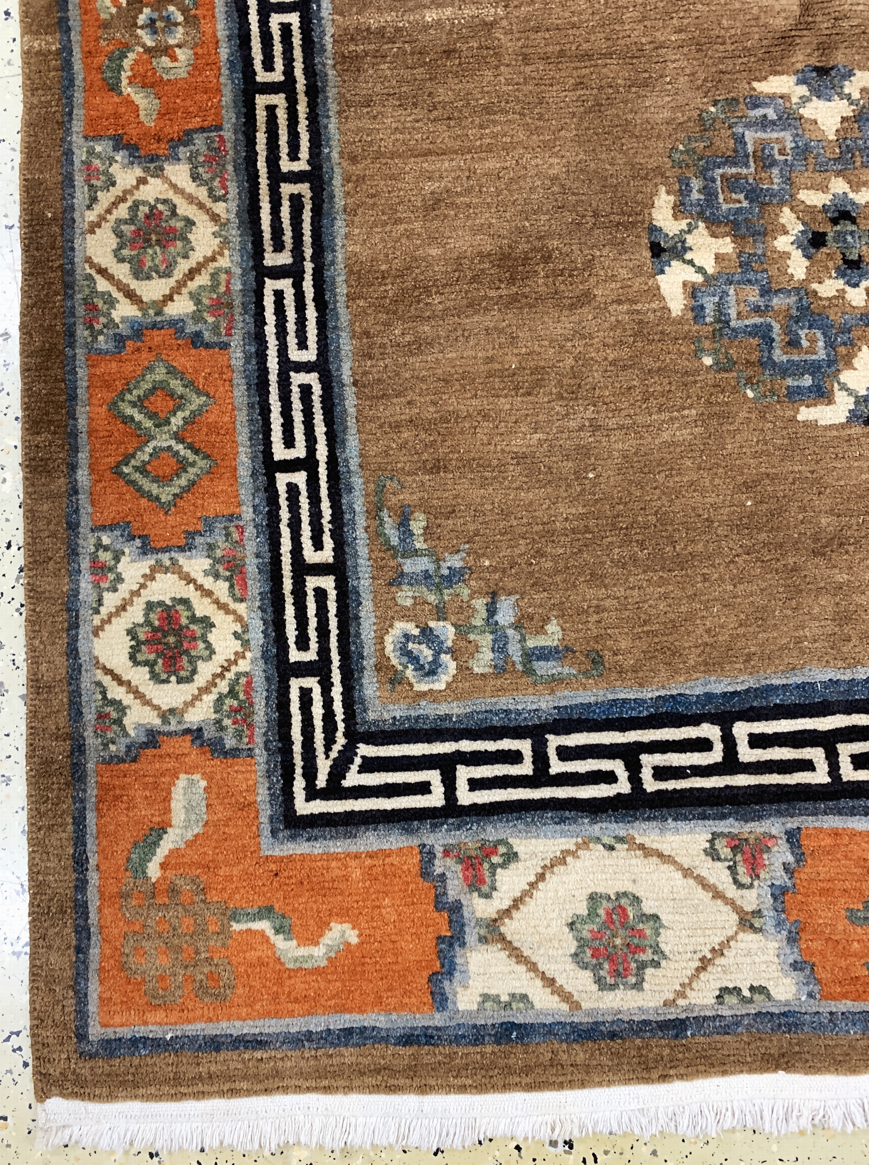 Detail b: Nepal, Ende 20.Jhd., Wolle auf Baumwolle, ca. 195 x 150 cm, EHZ: 2