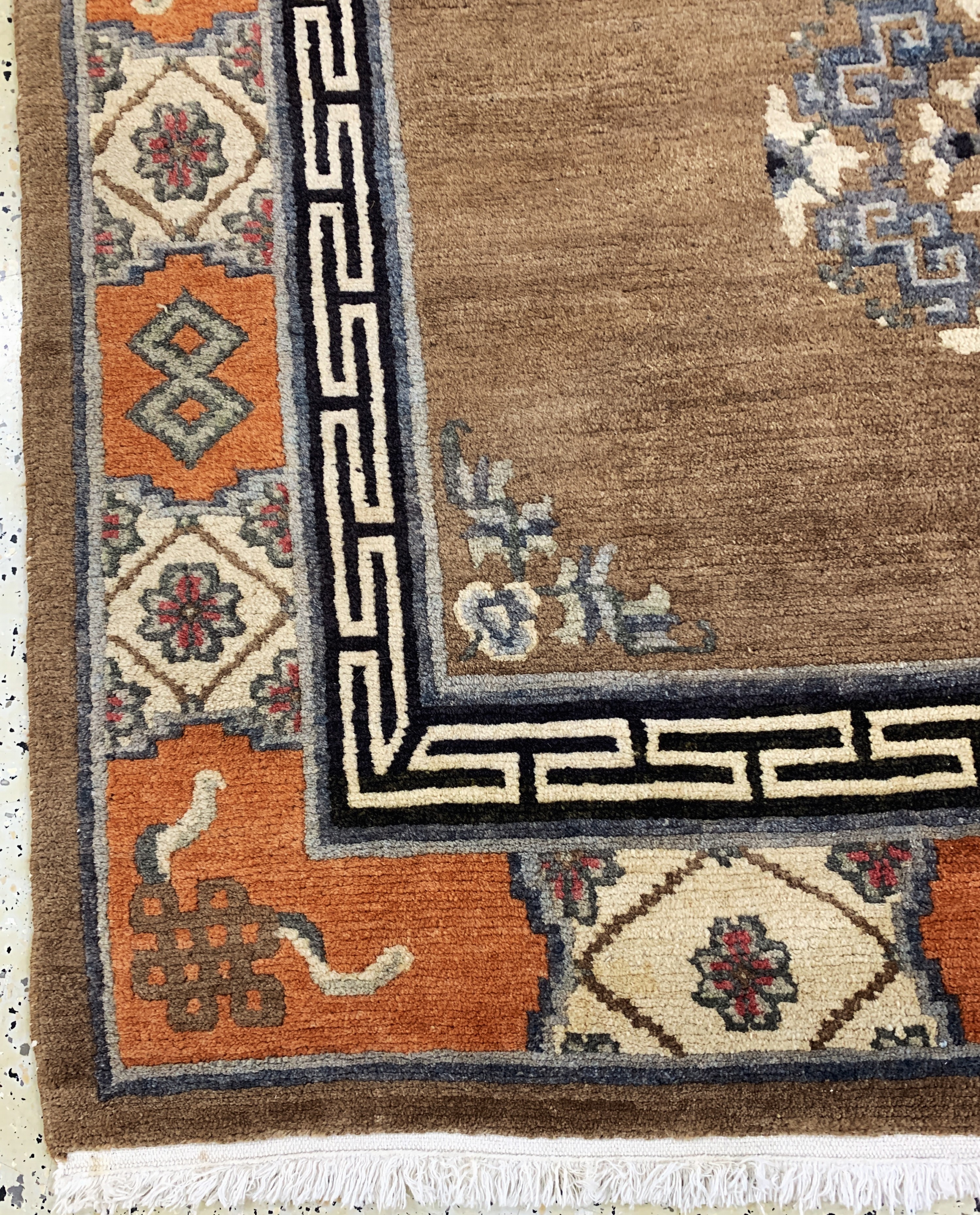 Detail d: Nepal, Ende 20.Jhd., Wolle auf Baumwolle, ca. 195 x 150 cm, EHZ: 2