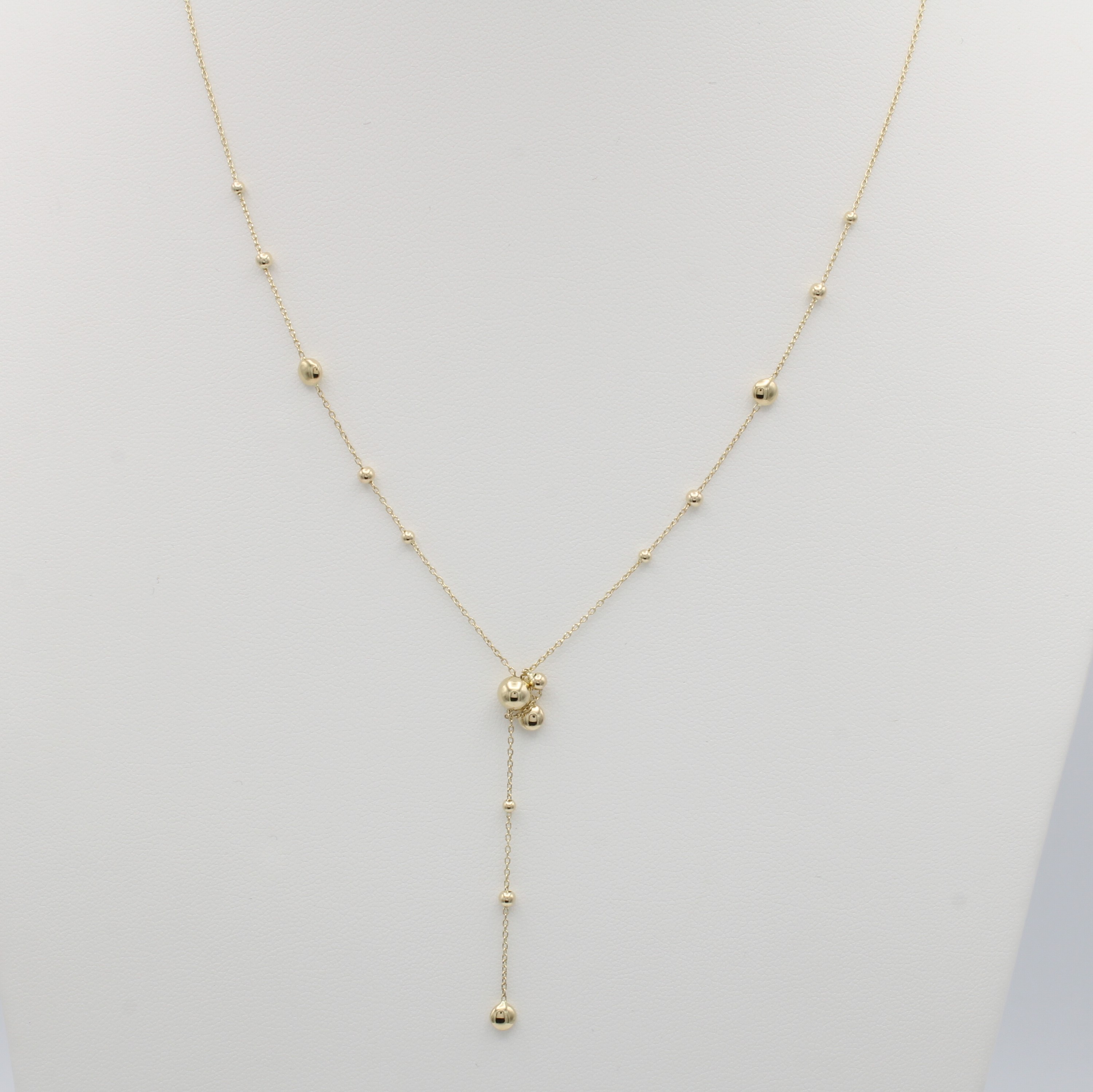 Image 27114910 - Y-Collier, GG 585/000, versch. große Kugel- zwischenteile, L. ohne Abhängung 42-45 cm