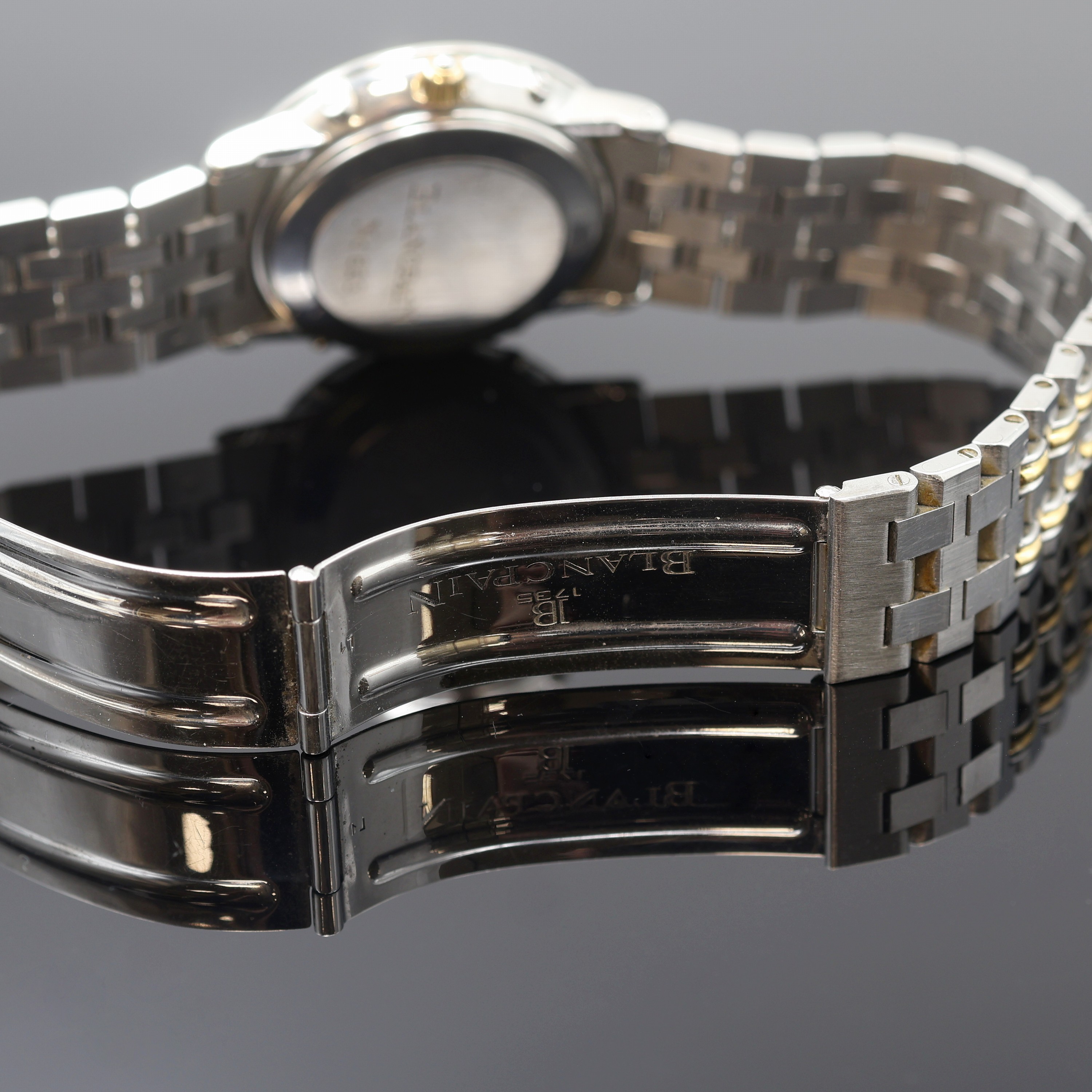 Detail c: BLANCPAIN astronomische Herrenarmbanduhr mit Vollkalenderanzeige Serie Villeret, Automatik, Schweiz um 1995, Edelstahl/Gold kombiniert inkl. ...