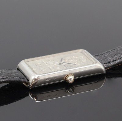 27115073d - CORUM hochfeine und seltene Armbanduhr in Form eines 10g Platinbarrens Nr. 142, Schweiz ...