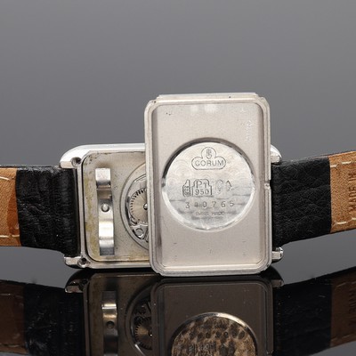 27115073g - CORUM hochfeine und seltene Armbanduhr in Form eines 10g Platinbarrens Nr. 142, Schweiz ...