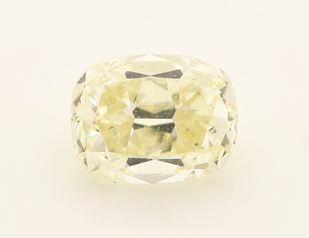 Image 27115162 - Loser Diamant 0.76 ct Natural Fancy Yellow/si,im Kissenschliff, Politur gut, GIA ...