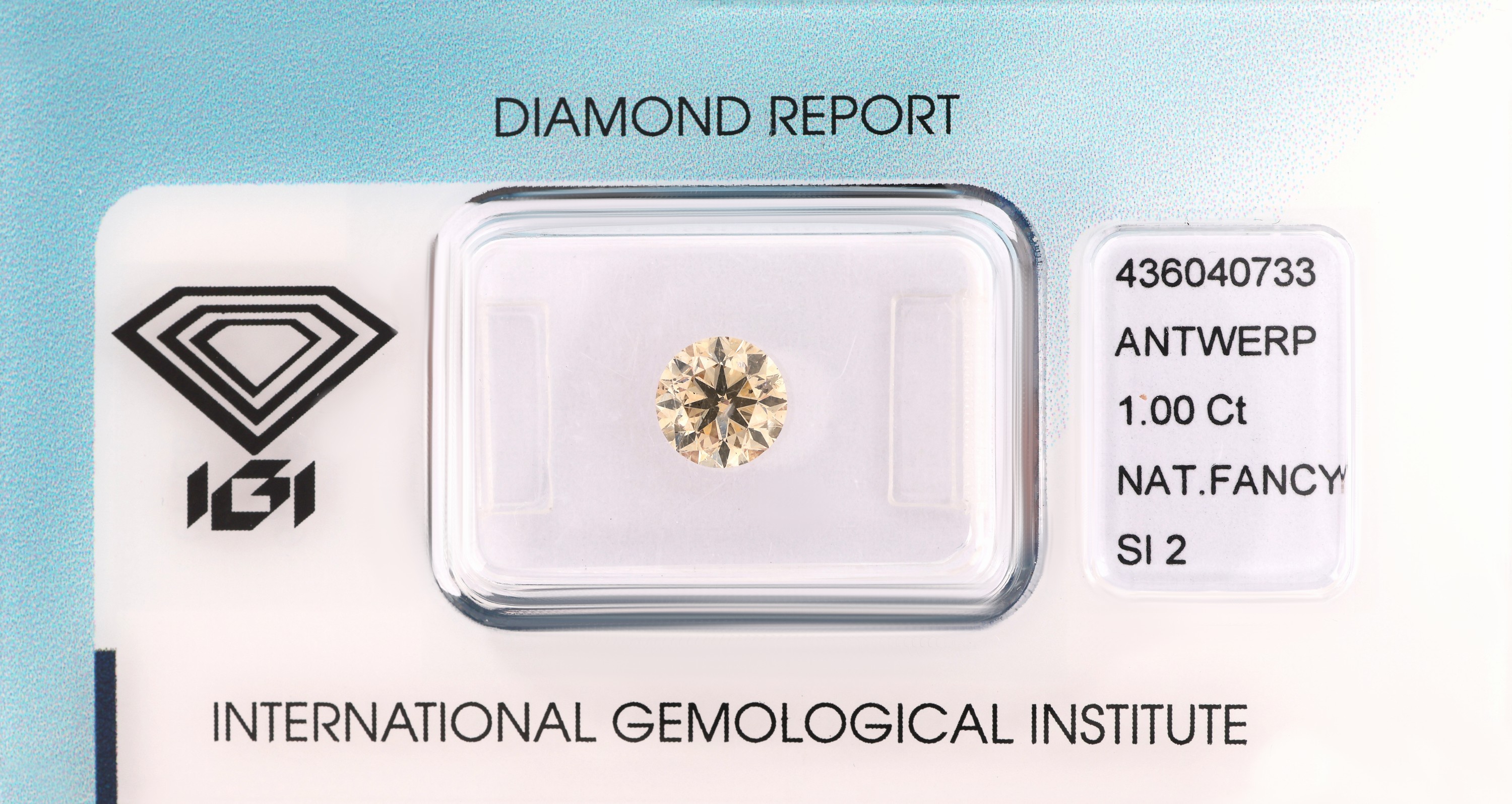 Image 27115165 - Loser Brillant 1.00 ct Natural Fancy Light Orangy Brown/si2, Politur und Symmetrie sehr ...