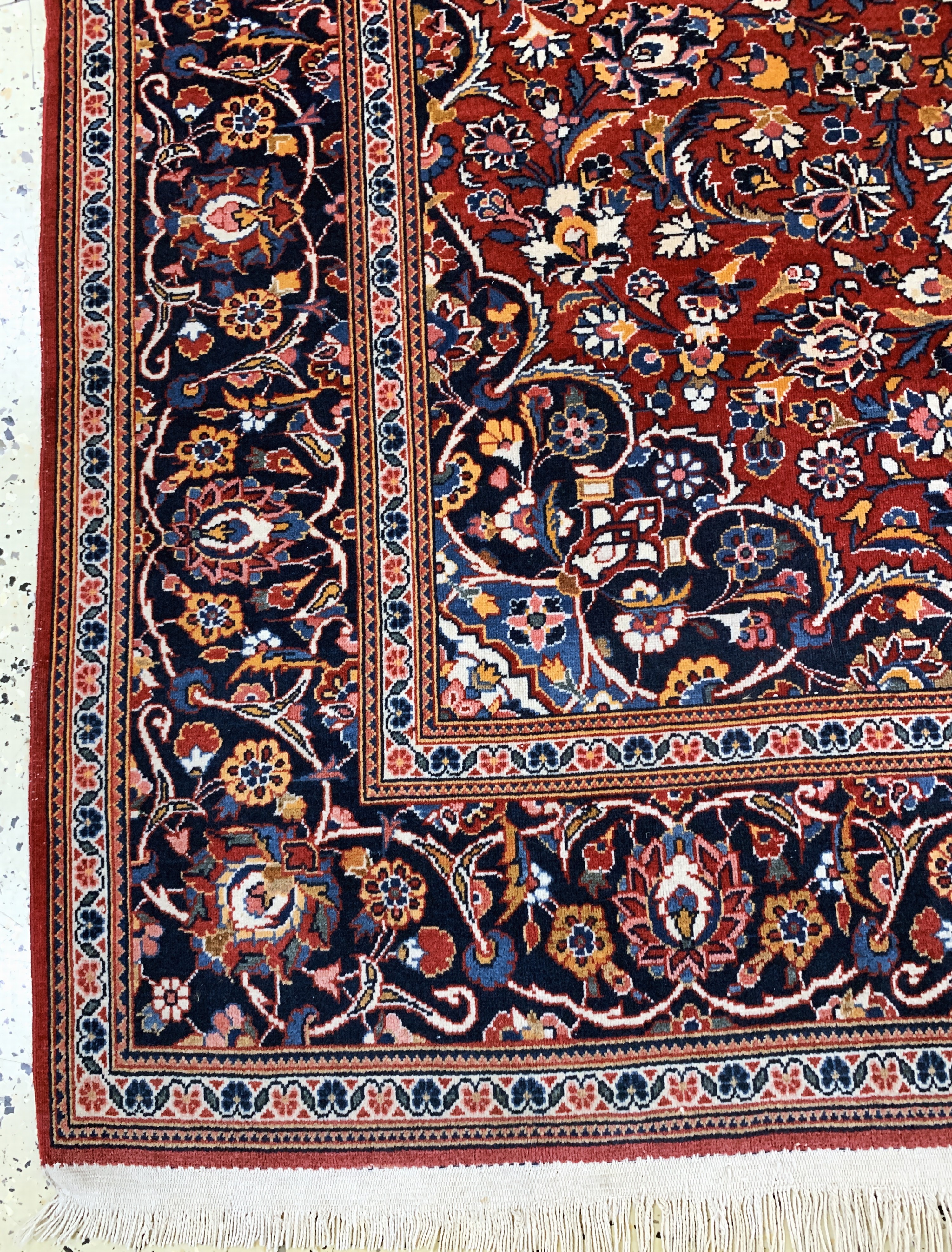 Detail b: Keschan Kork, Persien, Mitte 20.Jhd, Korkwolle auf Baumwolle, ca. 199 x 140 cm, EHZ: 2