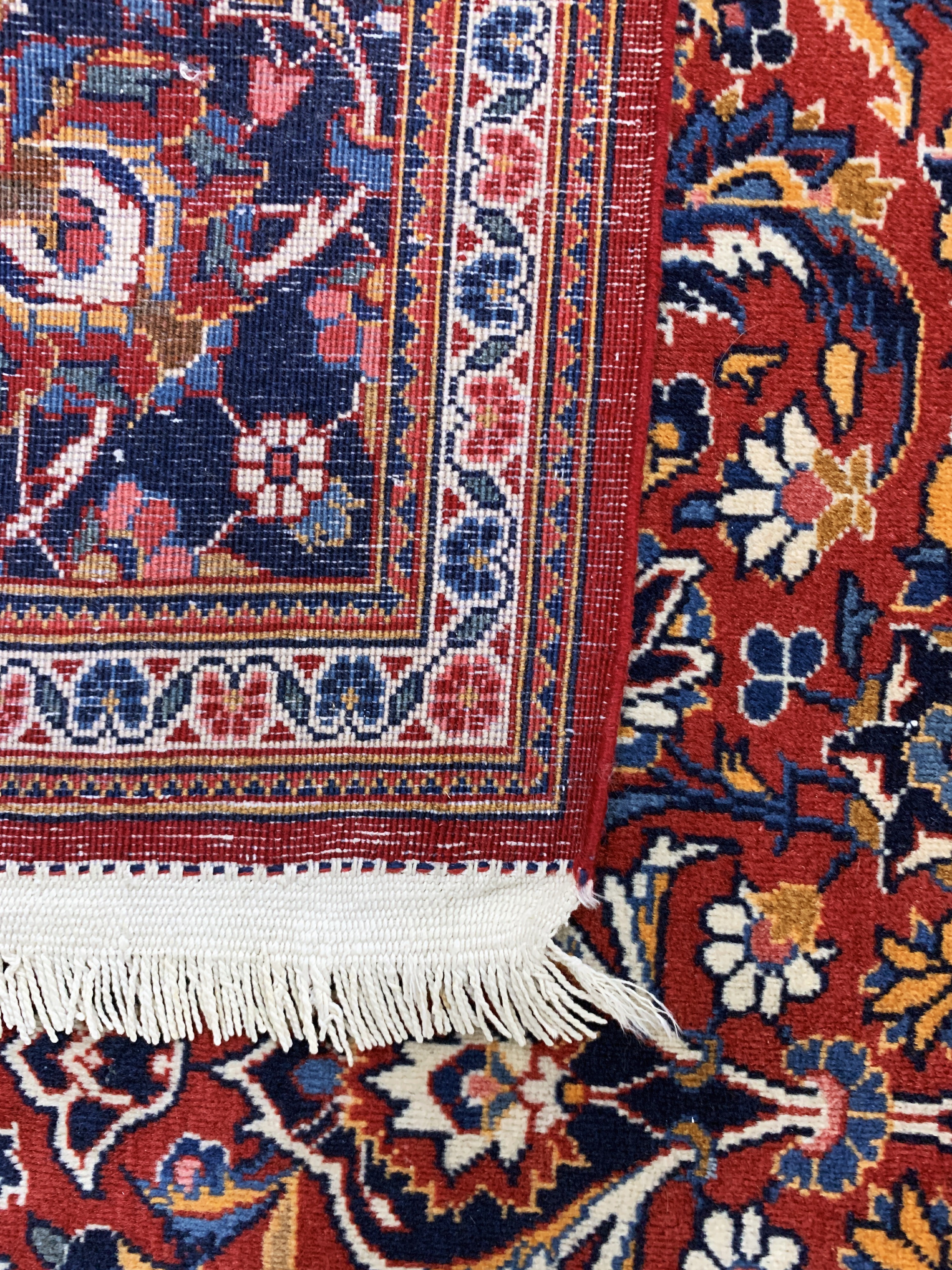 Detail f: Keschan Kork, Persien, Mitte 20.Jhd, Korkwolle auf Baumwolle, ca. 199 x 140 cm, EHZ: 2