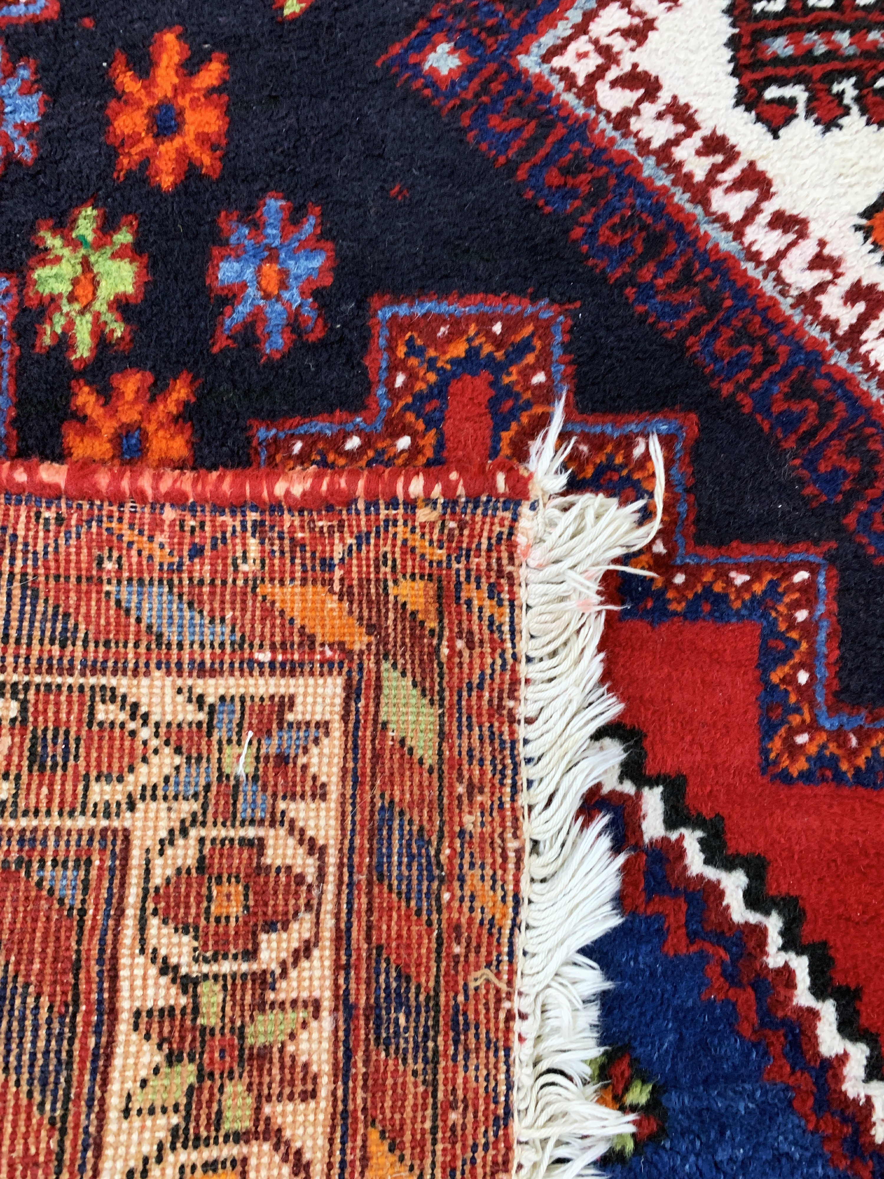 Detail f: Sirjan, Persien, Mitte 20.Jhd, Wolle auf Baumwolle, ca. 209 x 149 cm, EHZ: 2
