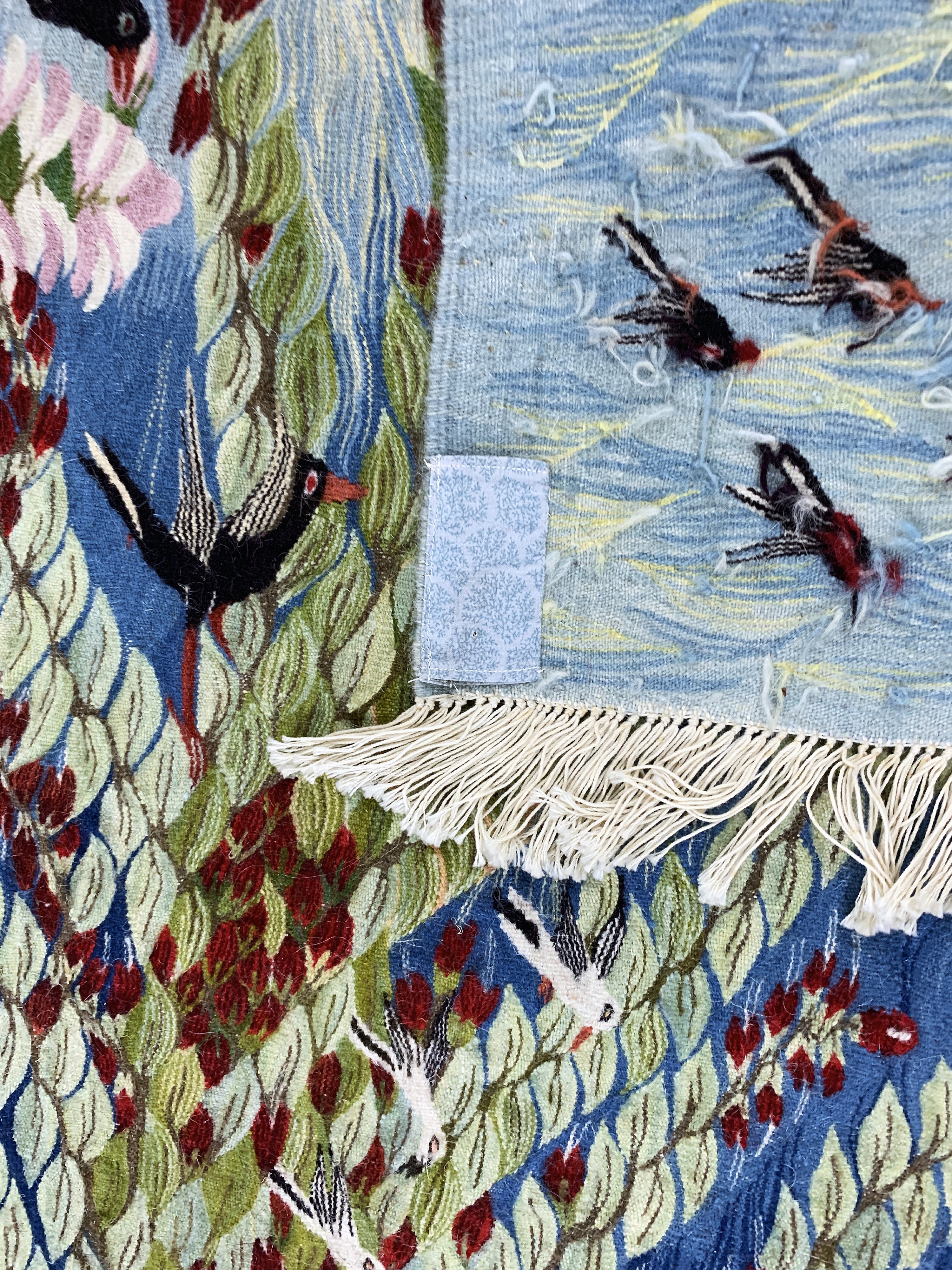 Detail f: Ghaschgai Kelim signiert, Persien, Mitte 20.Jhd, Wolle auf Baumwolle, ca. 133 x 110 cm,EHZ: 1-2