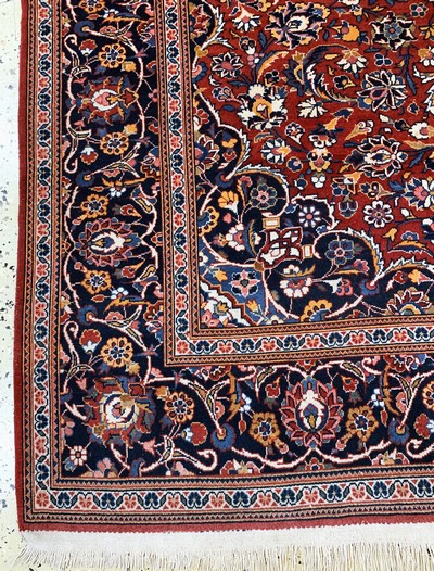 27115196b - Keschan Kork, Persien, Mitte 20.Jhd, Korkwolle auf Baumwolle, ca. 199 x 140 cm, EHZ: 2 ...