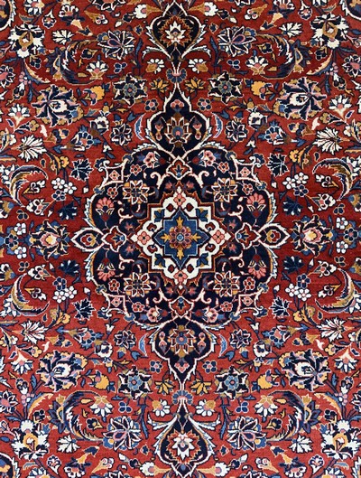 27115196c - Keschan Kork, Persien, Mitte 20.Jhd, Korkwolle auf Baumwolle, ca. 199 x 140 cm, EHZ: 2 ...