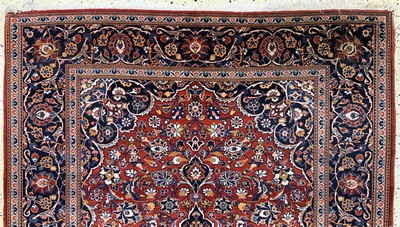 27115196d - Keschan Kork, Persien, Mitte 20.Jhd, Korkwolle auf Baumwolle, ca. 199 x 140 cm, EHZ: 2 ...