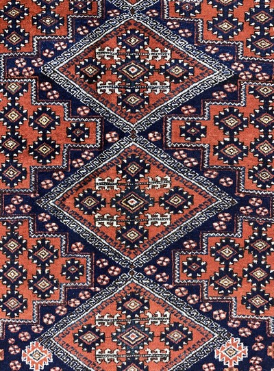 27115198c - Afschar, Persien, Mitte 20.Jhd, Wolle auf Baumwolle, ca. 170 x 135 cm, EHZ: 2 ...