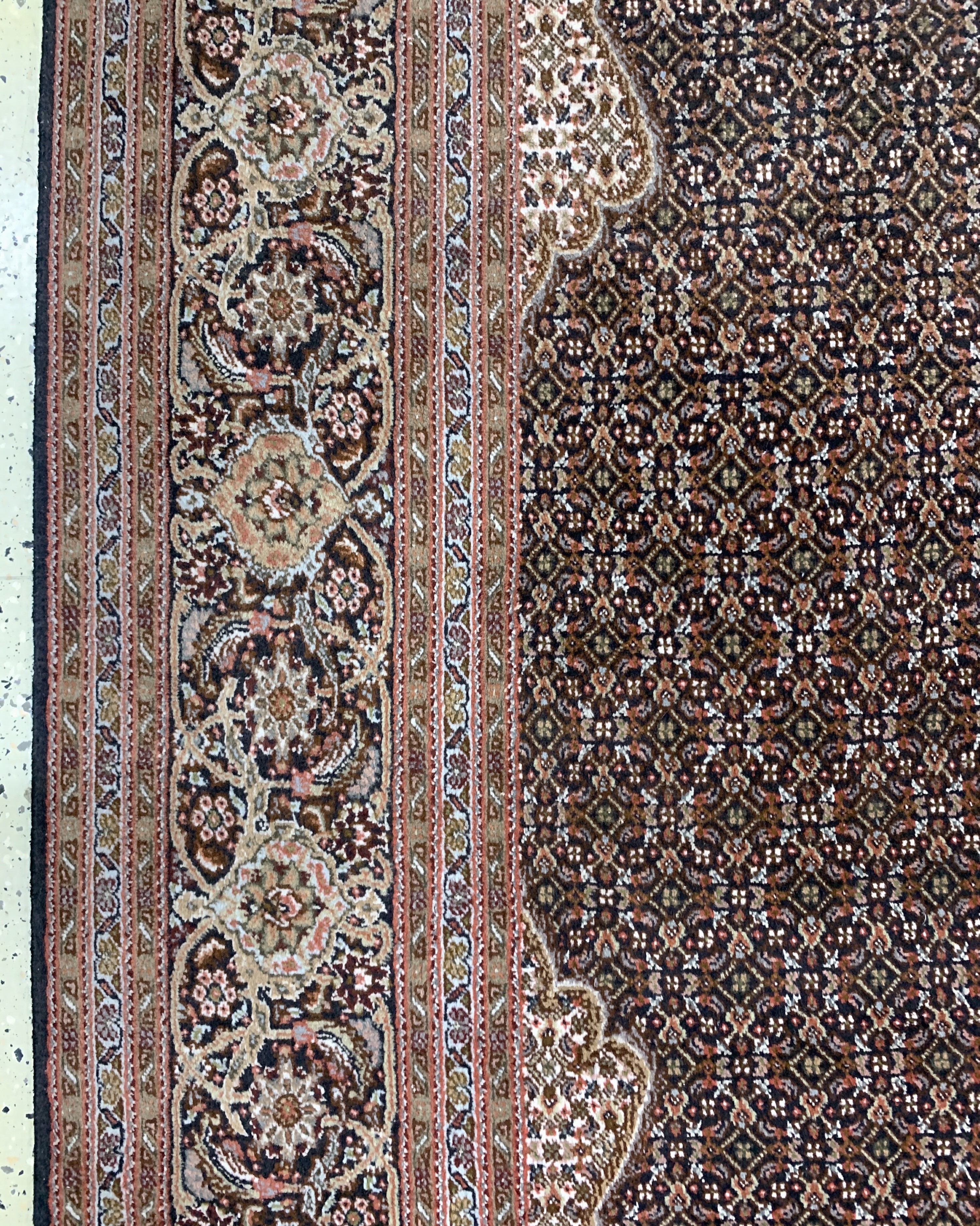 Detail d: Täbriz(40 Raj), Persien, Ende 20.Jhd, Wolleauf Baumwolle, ca. 360 x 255 cm, EHZ: 2