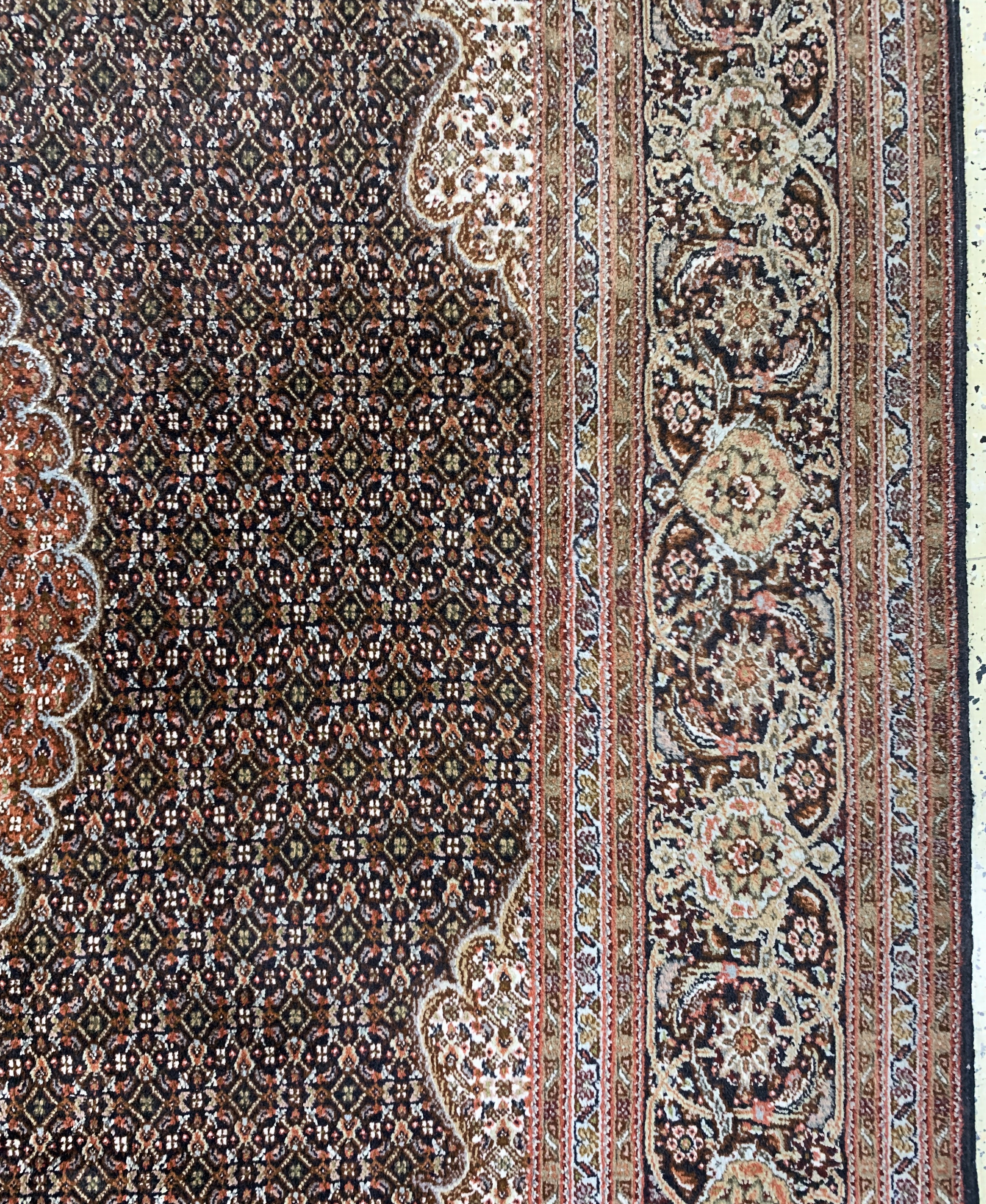 Detail f: Täbriz(40 Raj), Persien, Ende 20.Jhd, Wolleauf Baumwolle, ca. 360 x 255 cm, EHZ: 2