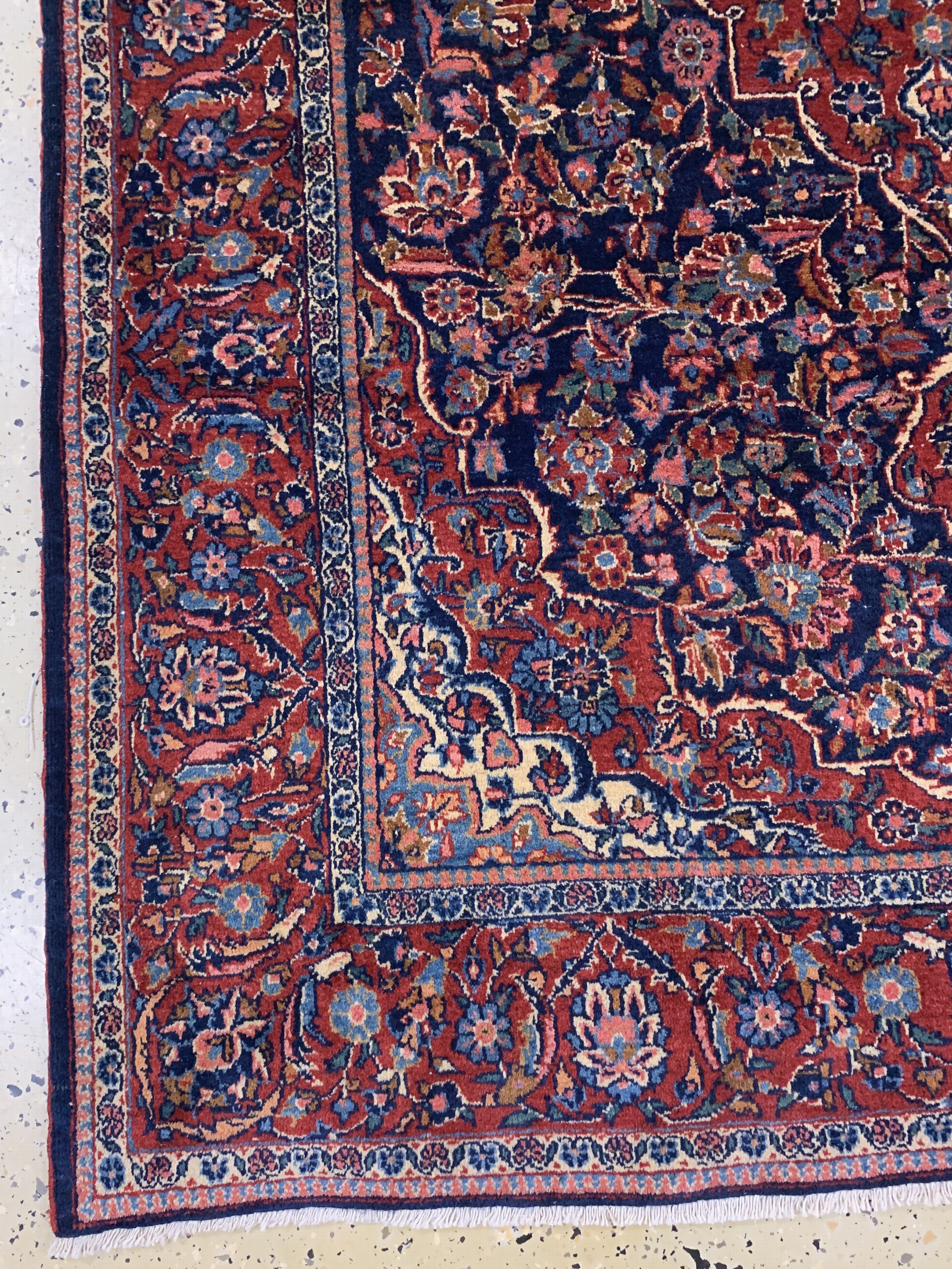 Detail b: Keschan Kork, Persien, Anfang 20.Jhd, Korkwolle auf Baumwolle, ca. 209 x 132 cm, gereinigt, EHZ: 2