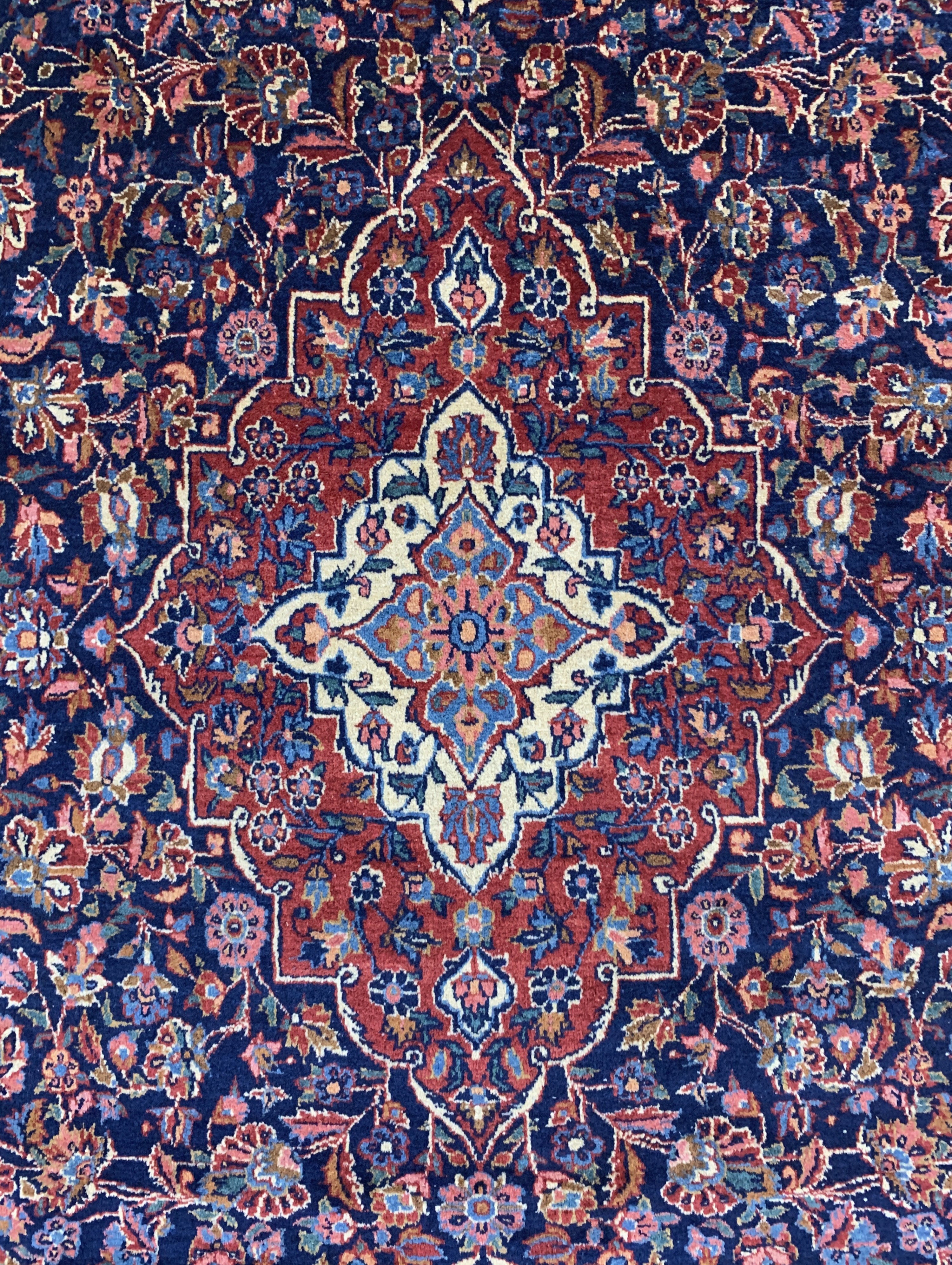 Detail c: Keschan Kork, Persien, Anfang 20.Jhd, Korkwolle auf Baumwolle, ca. 209 x 132 cm, gereinigt, EHZ: 2