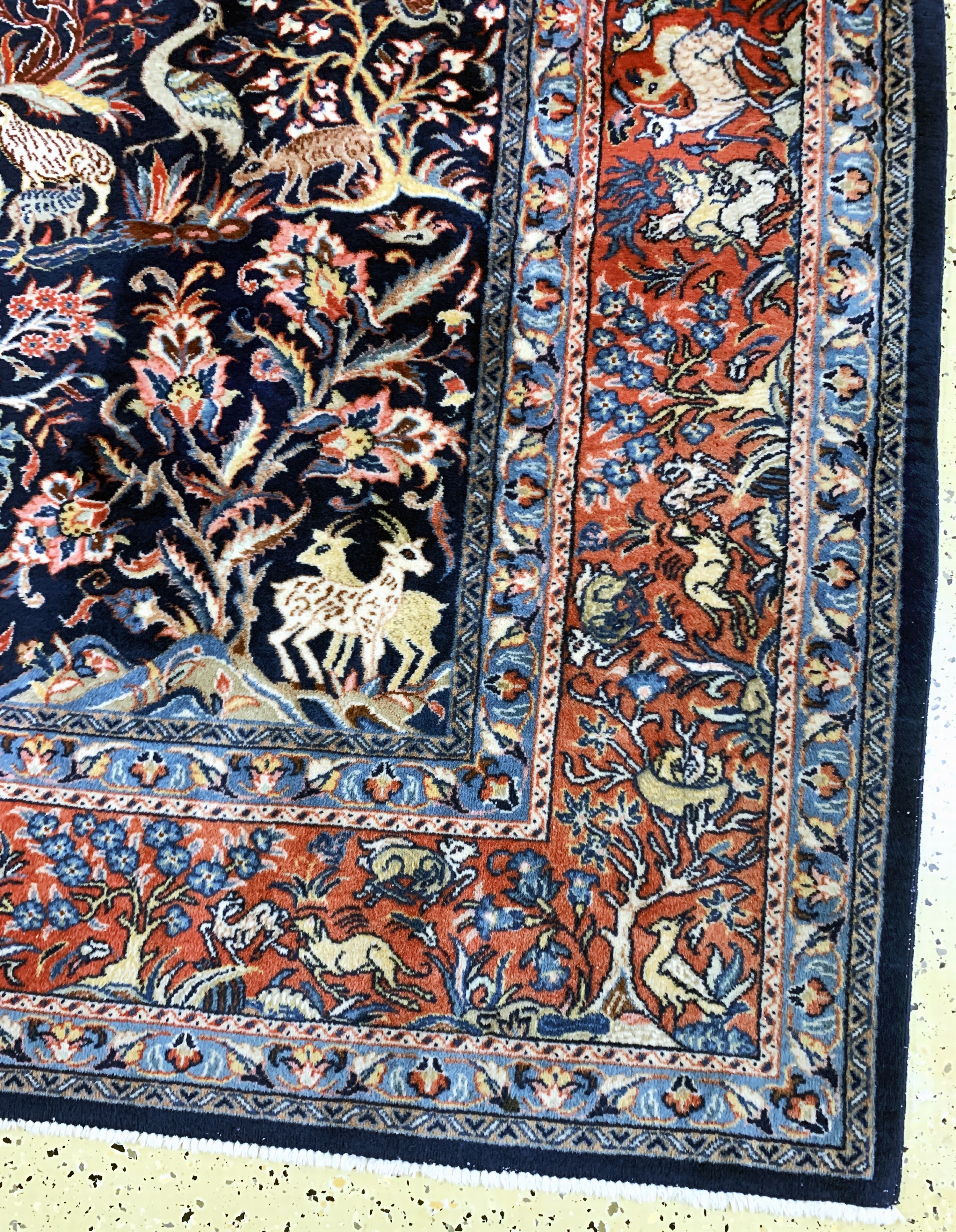 Detail a: Sarogh, Persien, Mitte 20.Jhd, Wolle auf Baumwolle, ca. 353 x 253 cm, EHZ: 2