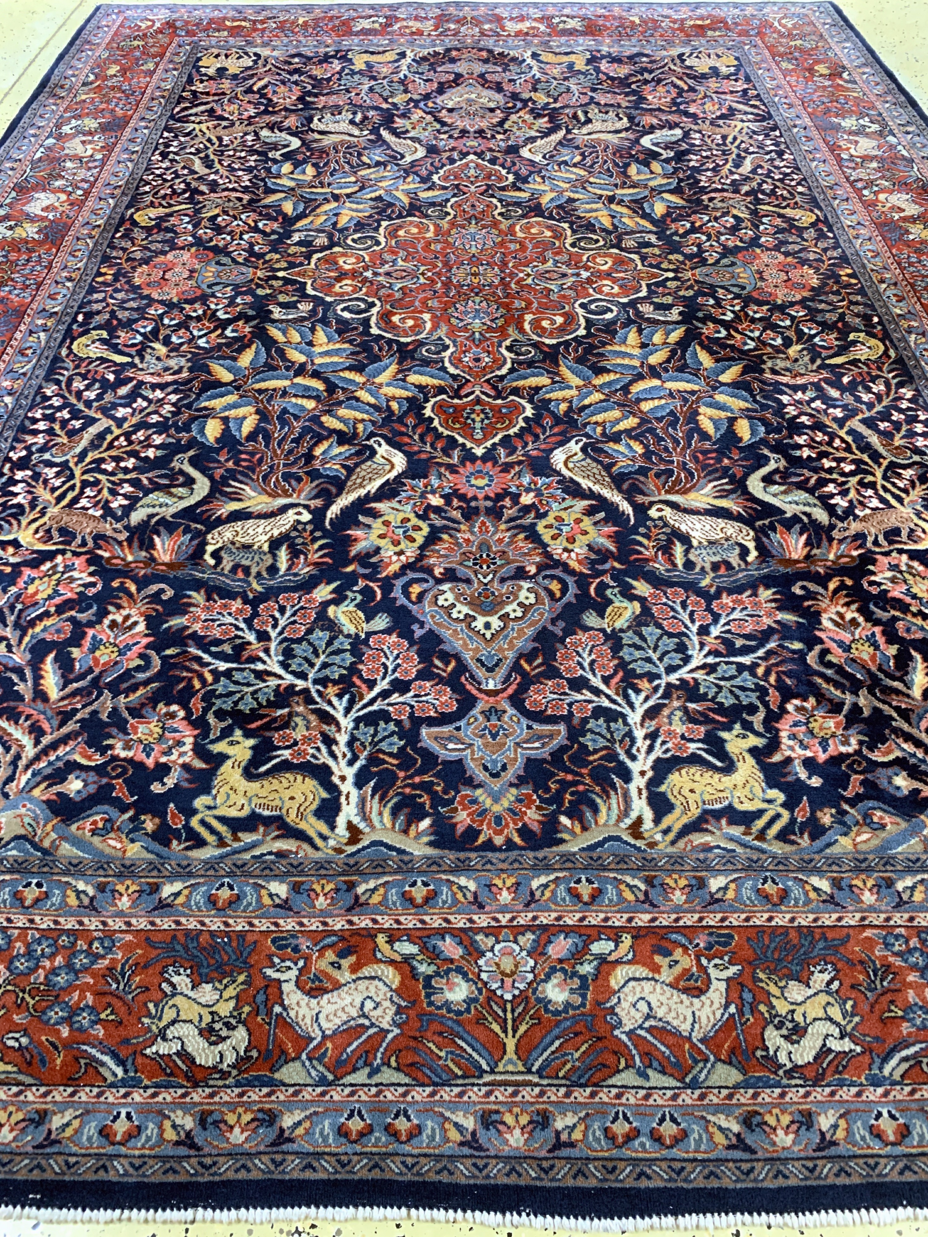 Detail j: Sarogh, Persien, Mitte 20.Jhd, Wolle auf Baumwolle, ca. 353 x 253 cm, EHZ: 2