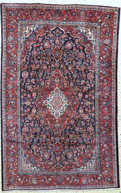 Image Keschan Kork, Persien, Anfang 20.Jhd, Korkwolle auf Baumwolle, ca. 209 x 132 cm, ...