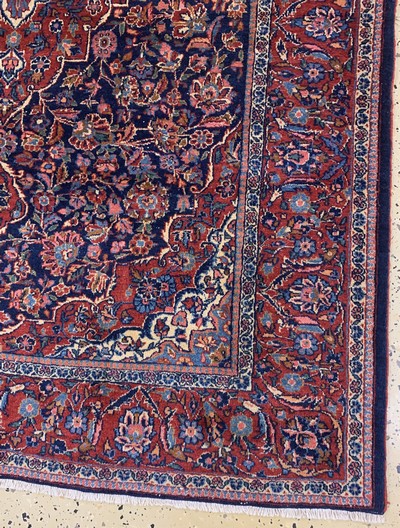 27115201a - Keschan Kork, Persien, Anfang 20.Jhd, Korkwolle auf Baumwolle, ca. 209 x 132 cm, ...