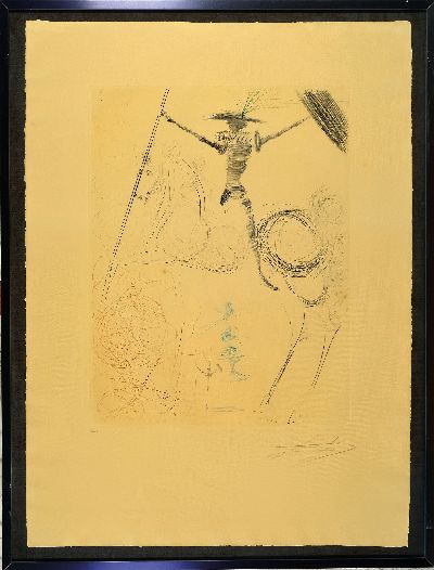 27115269k - Salvador Dali, 1904-1989, Farb -Kaltnadelradierung, ´Don Quichotte´, 1970, Ed. 77/100, ...