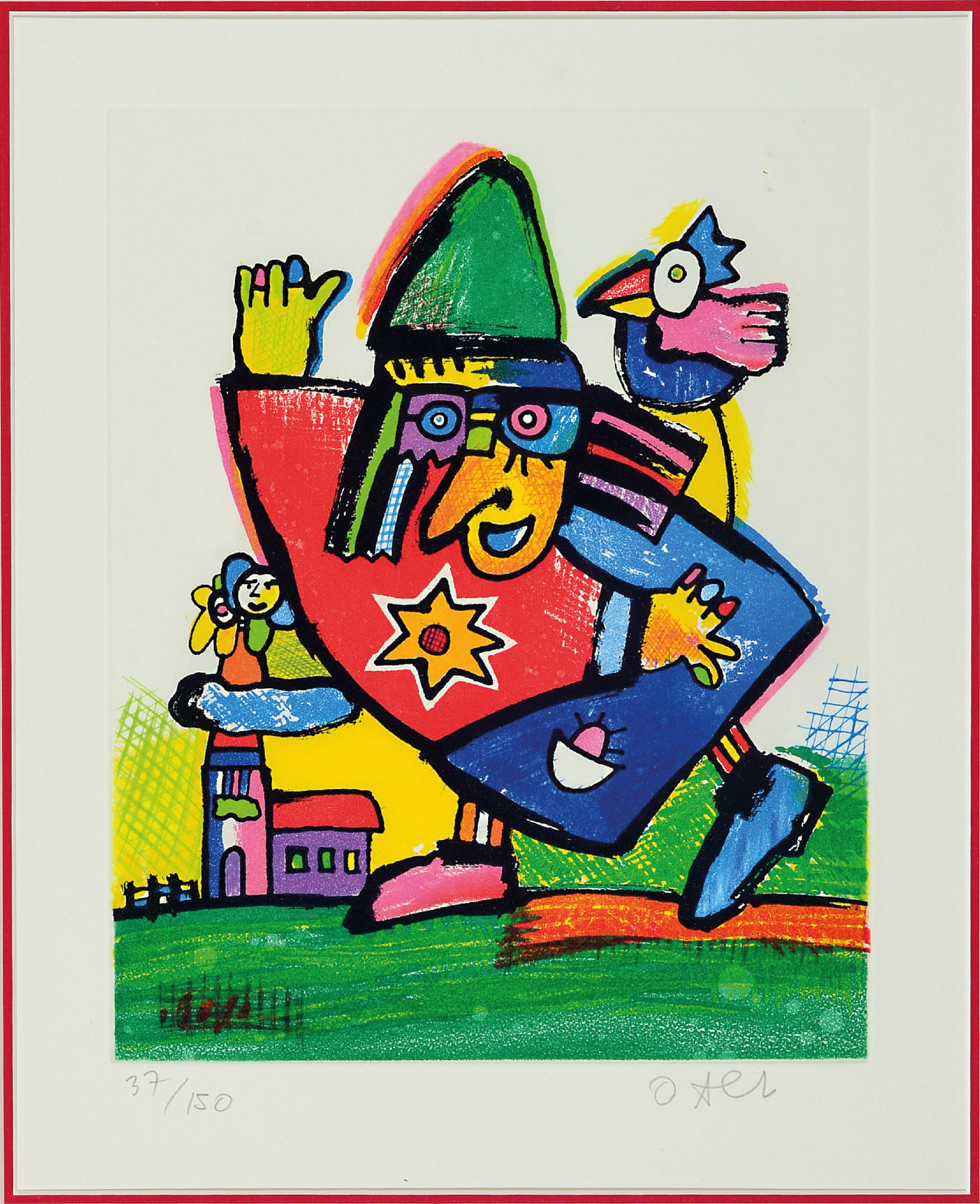 Image 27115350 - Otmar Alt, geb. 1940, Farblithographie, Ed. 37/150, handsigniert, Platte 30x24 cm, unter ...