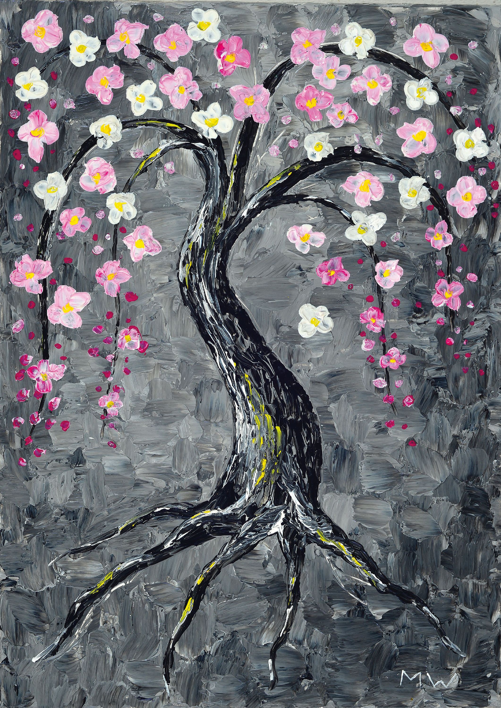 Image 27115436 - Maria Winter, geb. St. Petersburg, lebt und arbeitet in Deutschland, Baum mit Blumen, ...
