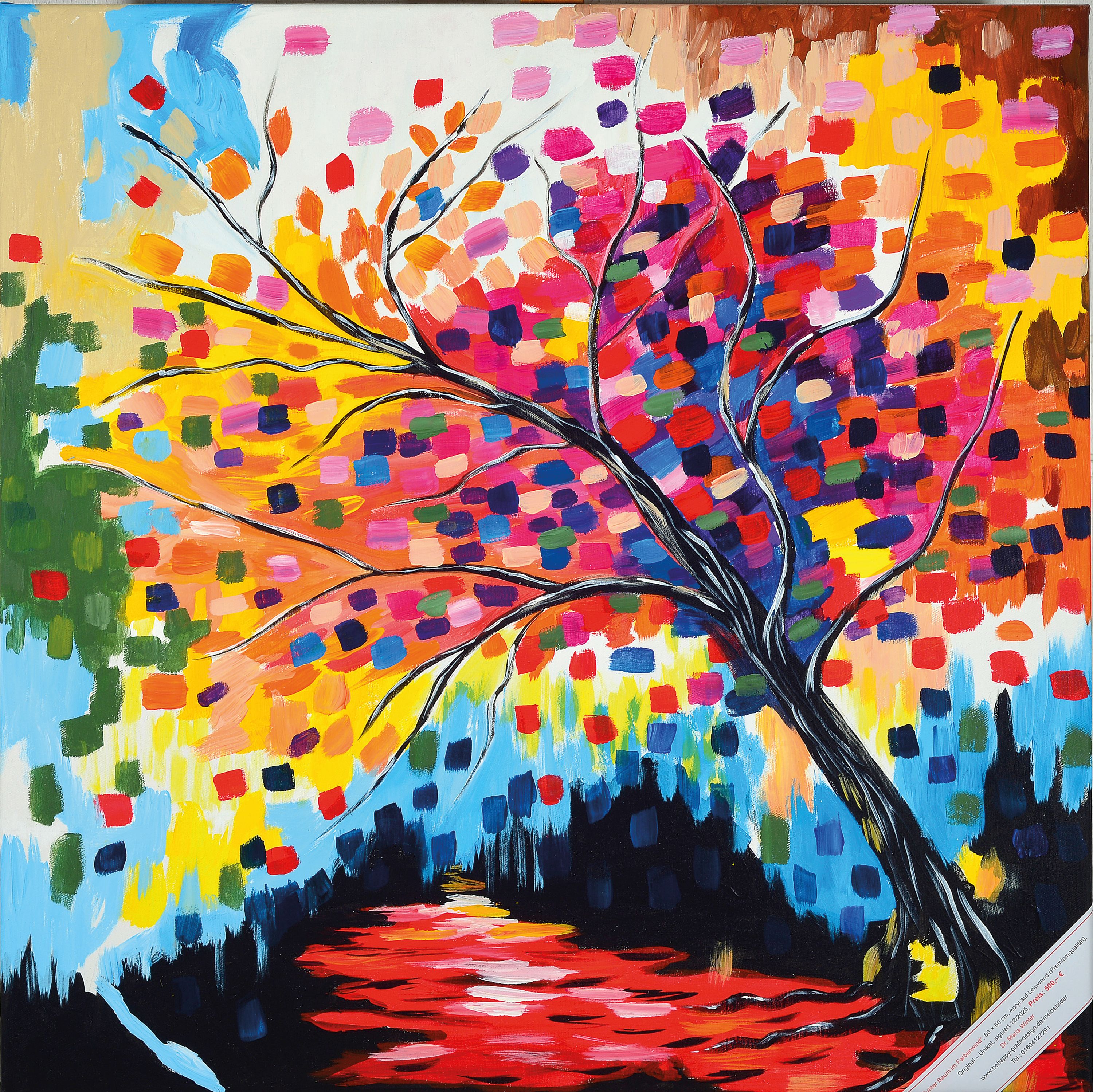 Image 27115438 - Maria Winter, geb. St. Petersburg, lebt und arbeitet in Deutschland, Bunter Baum im ...