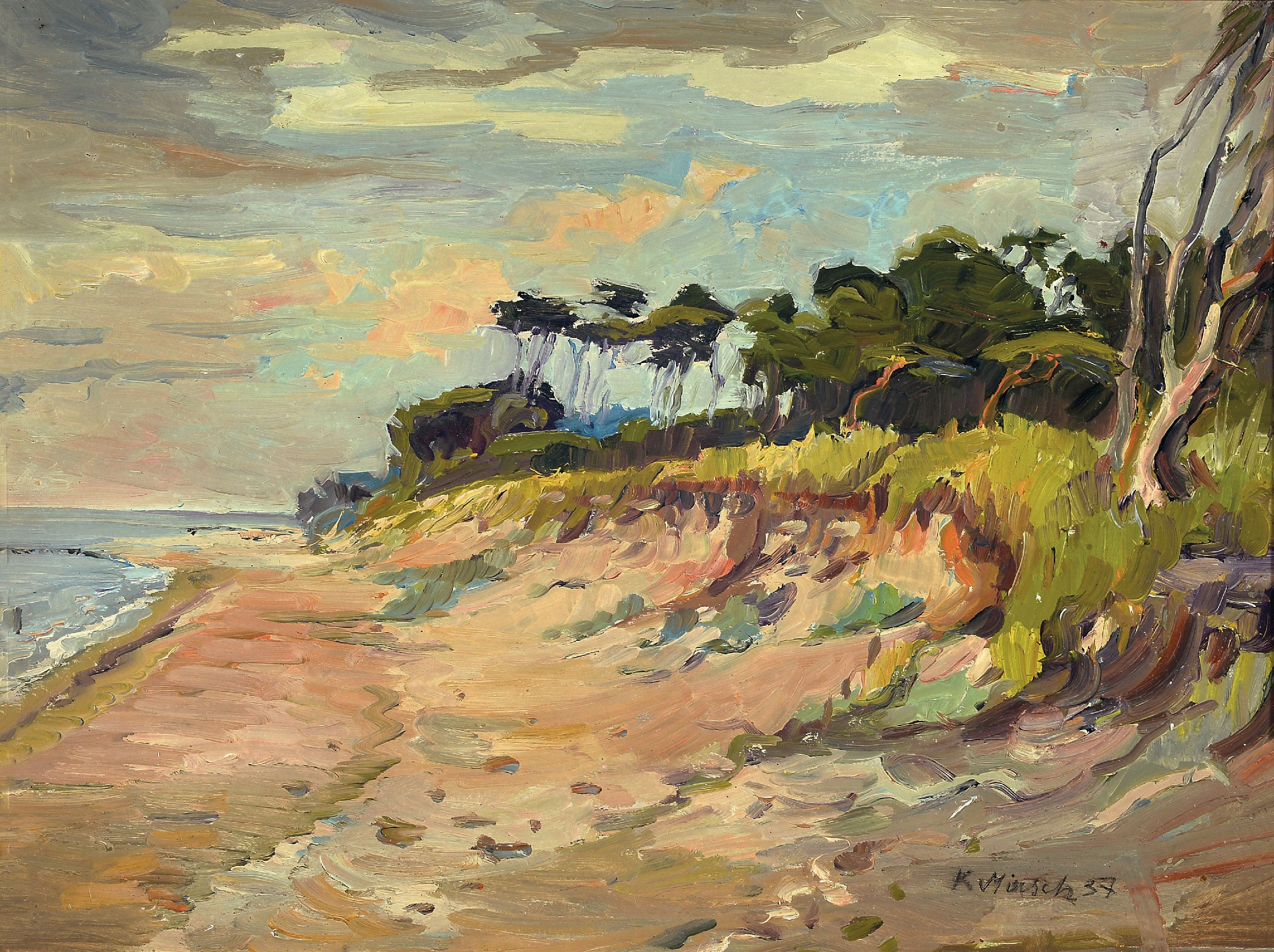 Image 27115440 - Karl Miersch, 1894-1969 Leipzig, Am Darss (Studie), rückseitig so betitelt, ...