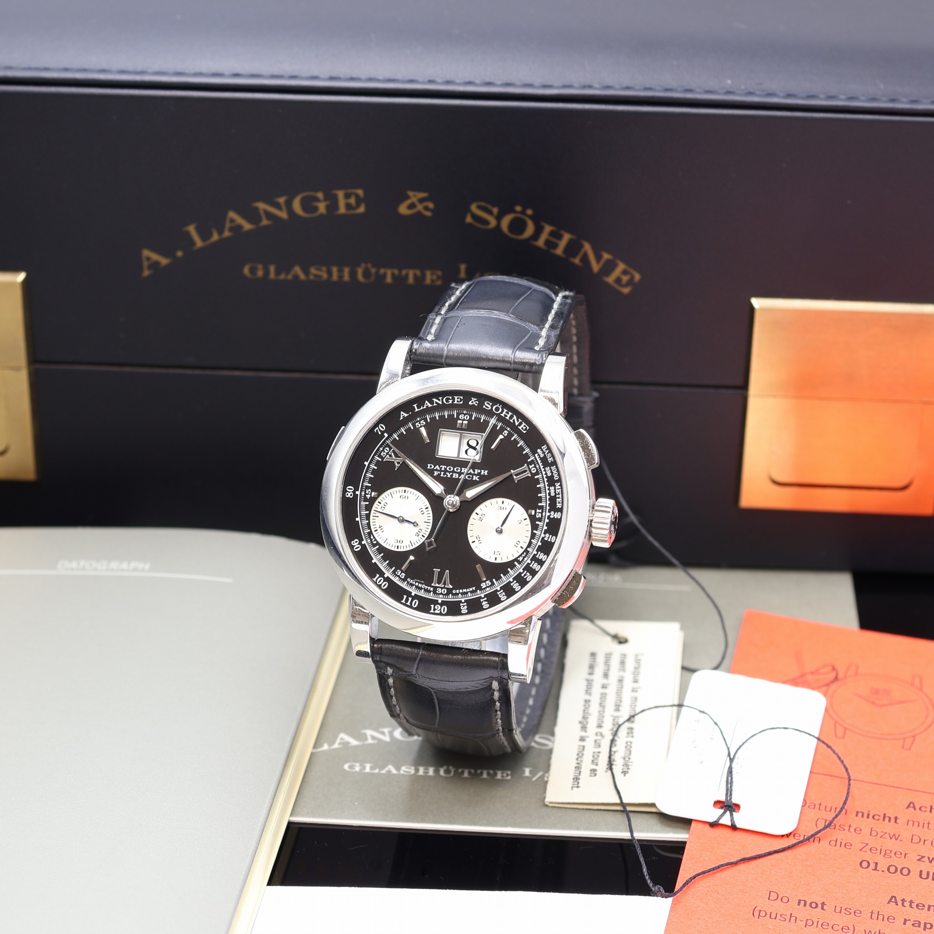 Image 27115451 - A. LANGE & SÖHNE Schaltradchronograph Datograph Flyback in Platin Referenz 403.035, ...