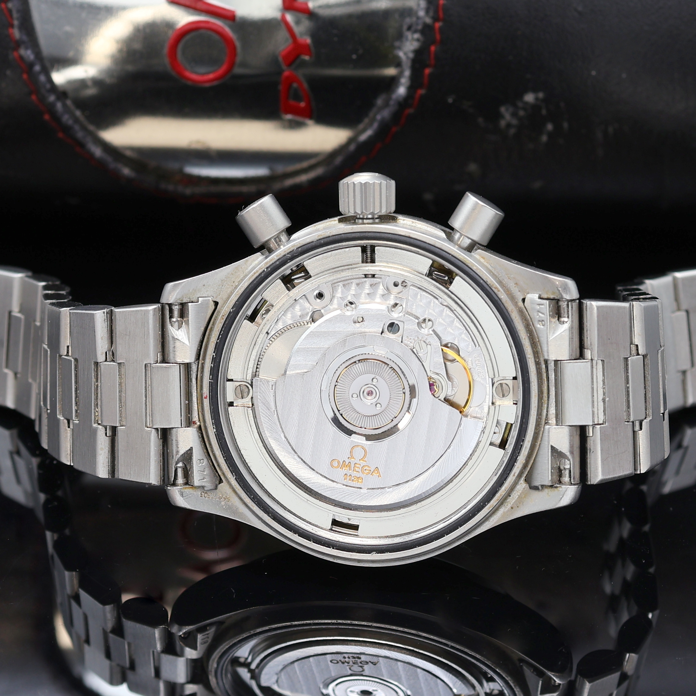 Detail f: OMEGA Dynamic Armbandchronograph Referenz 175.0310, Automatik, Schweiz um 2004, Edelstahlgeh. inkl. orig. Gliederband m. Faltschl., Boden und Krone ...
